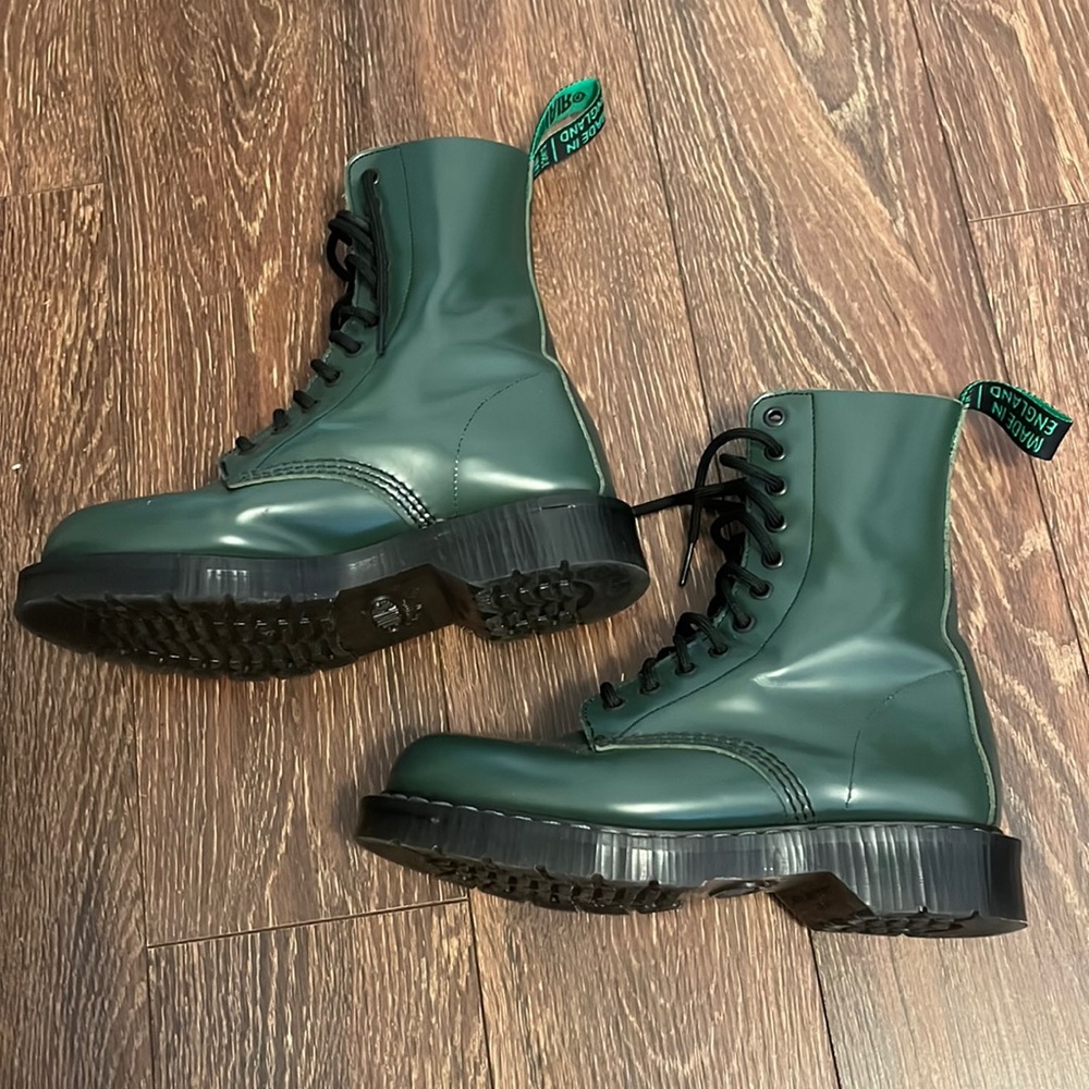 Green Solovair Boots